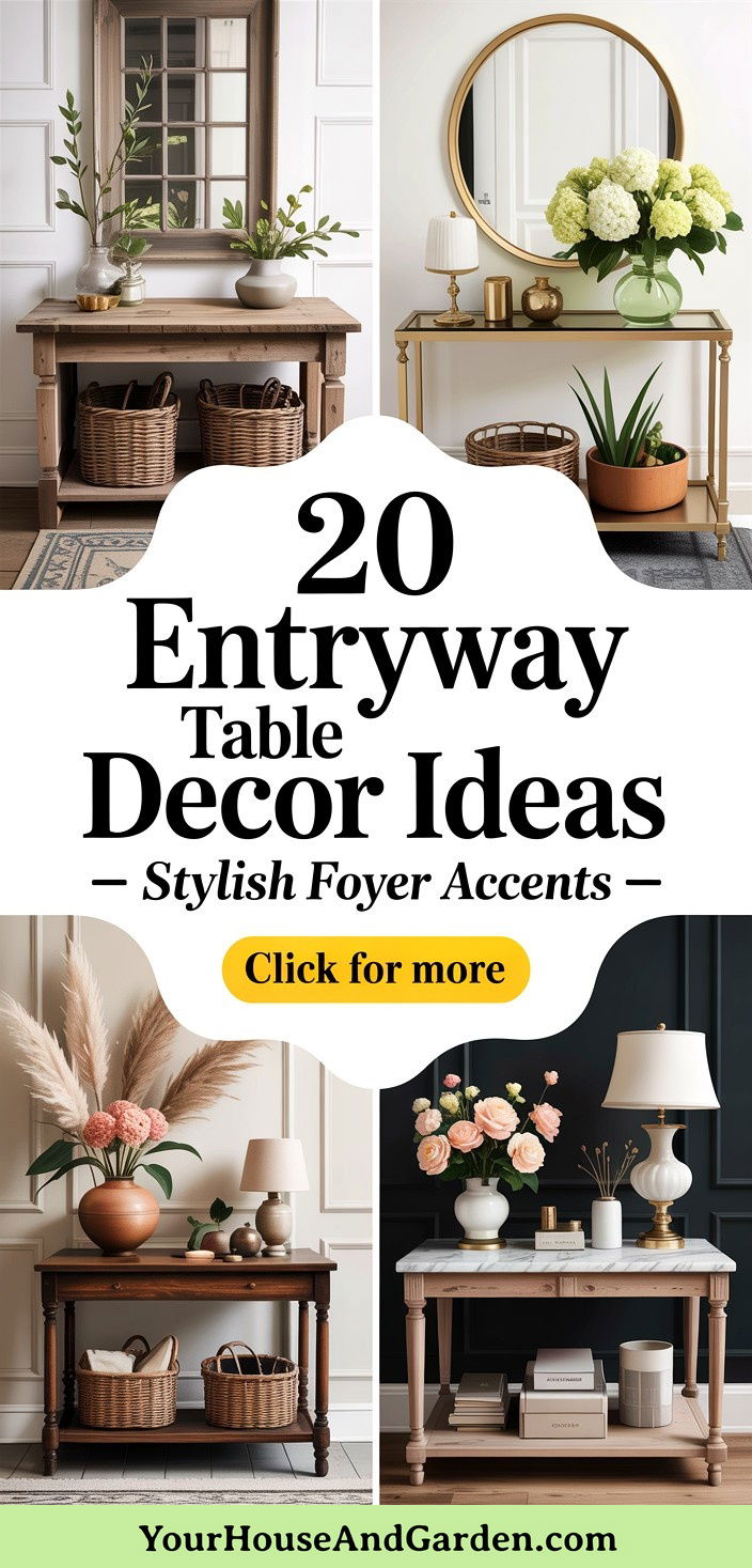20 Entryway Table Decor Ideas to Welcome Guests Stylishly - 20 Entryway Table Decor Ideas to Welcome Guests Stylishly