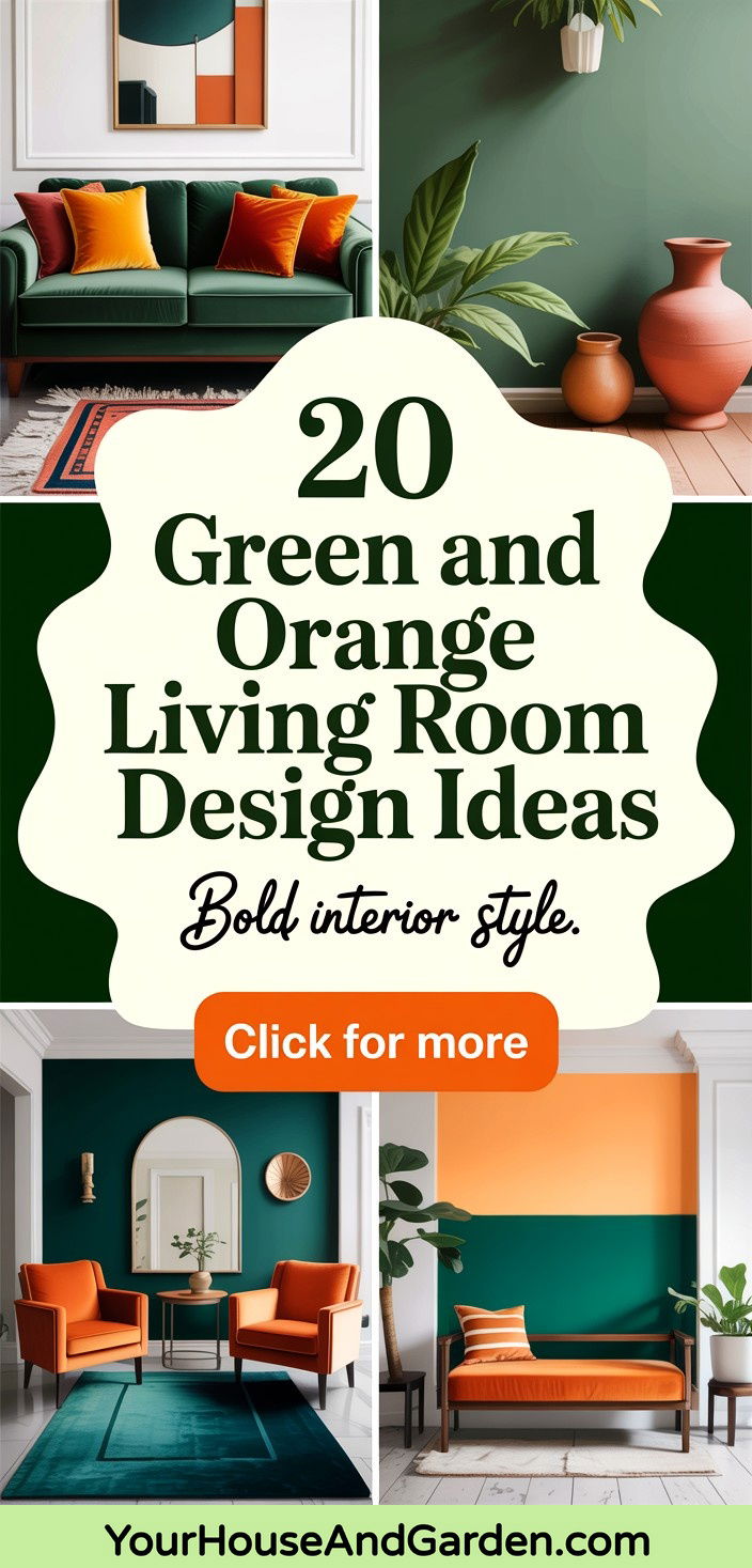 Explore 20 Green and Orange Living Room Design Ideas for Home - Explore 20 Green and Orange Living Room Design Ideas for Home