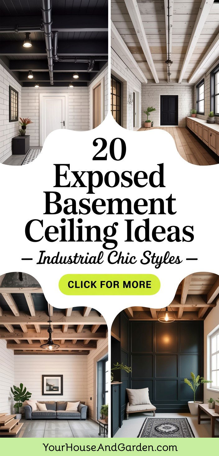 20 Exposed Basement Ceiling Ideas Industrial Chic Designs
