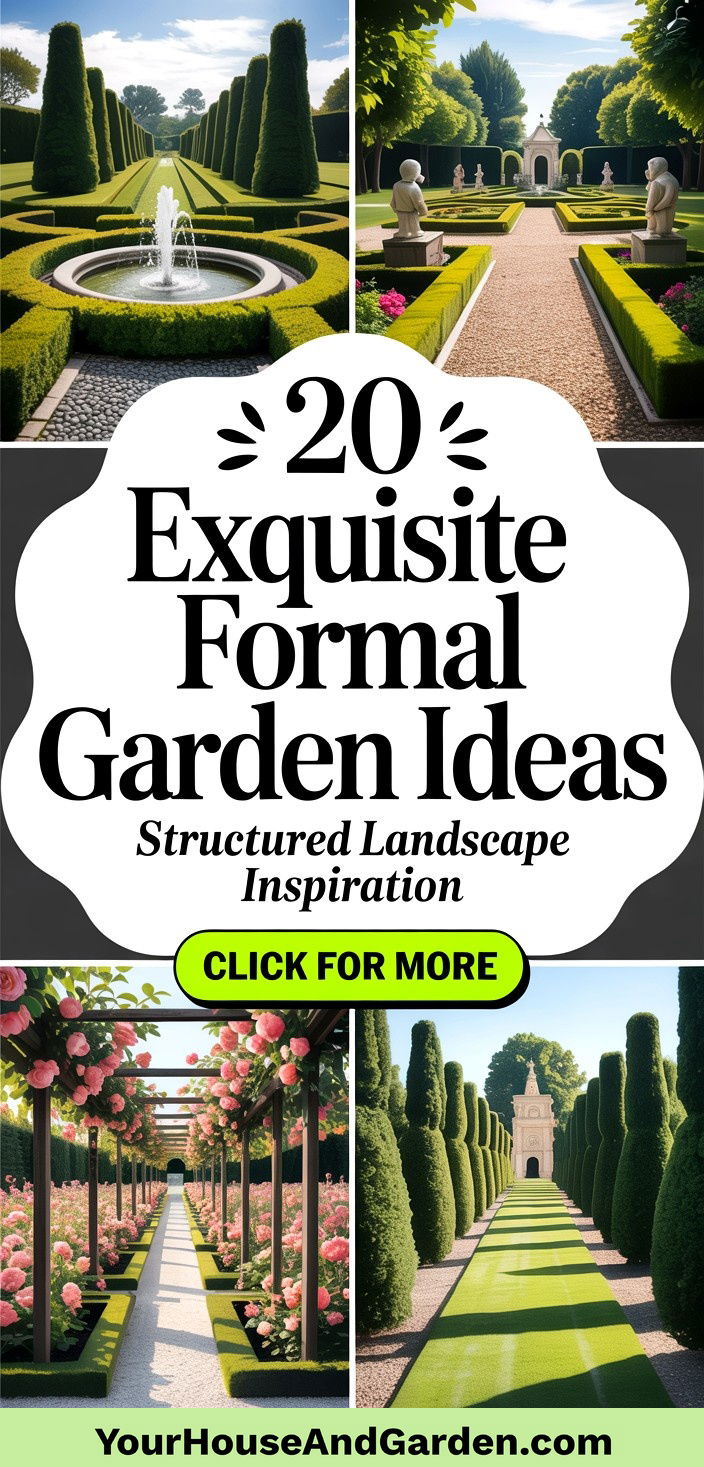 20 Exquisite Formal Garden Ideas for Structured Landscapes - 20 Exquisite Formal Garden Ideas for Structured Landscapes