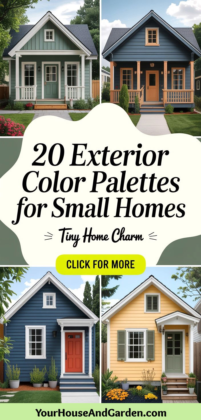 20 Exterior Color Palettes for Small Homes Boost Curb Appeal