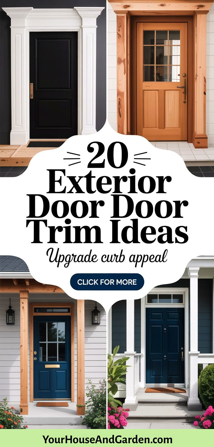 20 Exterior Door Trim Ideas Enhance Your Homes Entrance