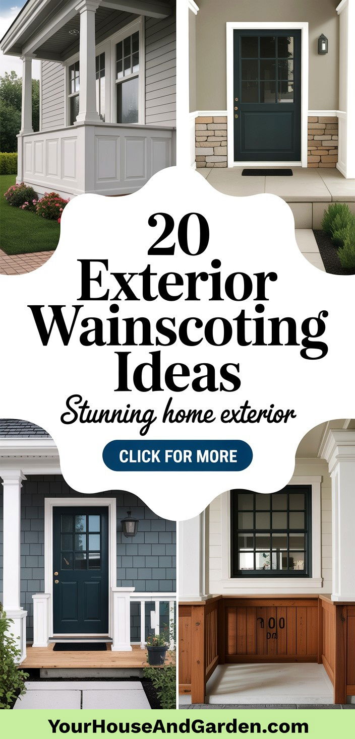 20 Exterior Wainscoting Ideas for Stunning Home Exterior - 20 Exterior Wainscoting Ideas for Stunning Home Exterior