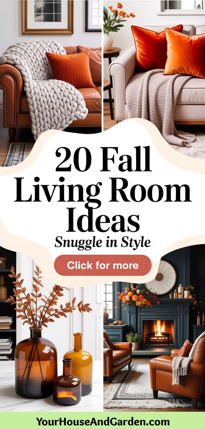 20 Fall Living Room Ideas for a Warm Inviting Space - 20 Fall Living Room Ideas for a Warm, Inviting Space