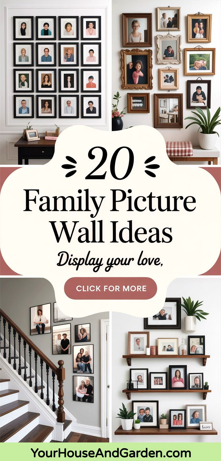 20 Family Picture Wall Ideas to Display Cherished Memories - 20 Family Picture Wall Ideas to Display Cherished Memories