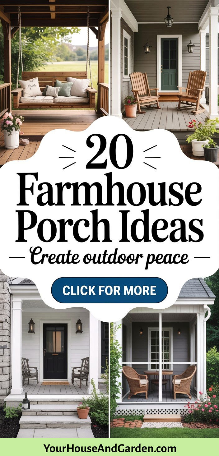 20 Farmhouse Porch Ideas to Create a Relaxing Outdoor Retreat - 20 Farmhouse Porch Ideas to Create a Relaxing Outdoor Retreat