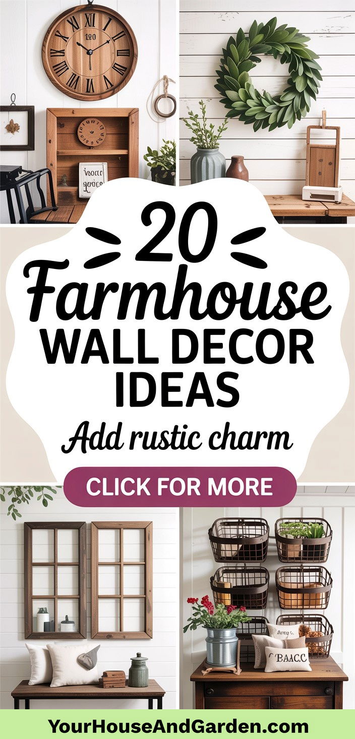 20 Farmhouse Wall Decor Ideas to Add Rustic Home Charm - 20 Farmhouse Wall Decor Ideas to Add Rustic Home Charm