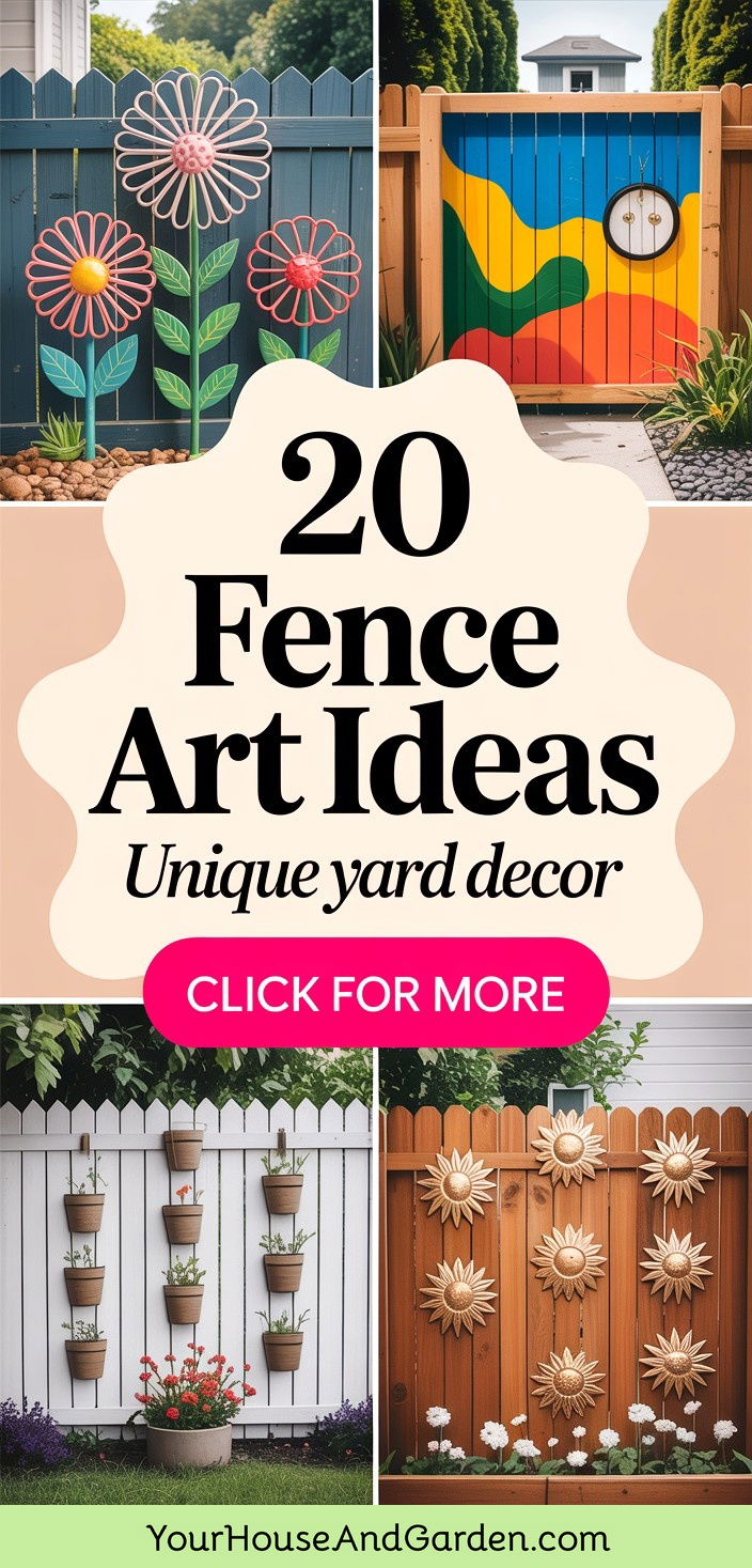 20 Fence Art Ideas to Personalize Your Outdoor Space - 20 Fence Art Ideas to Personalize Your Outdoor Space