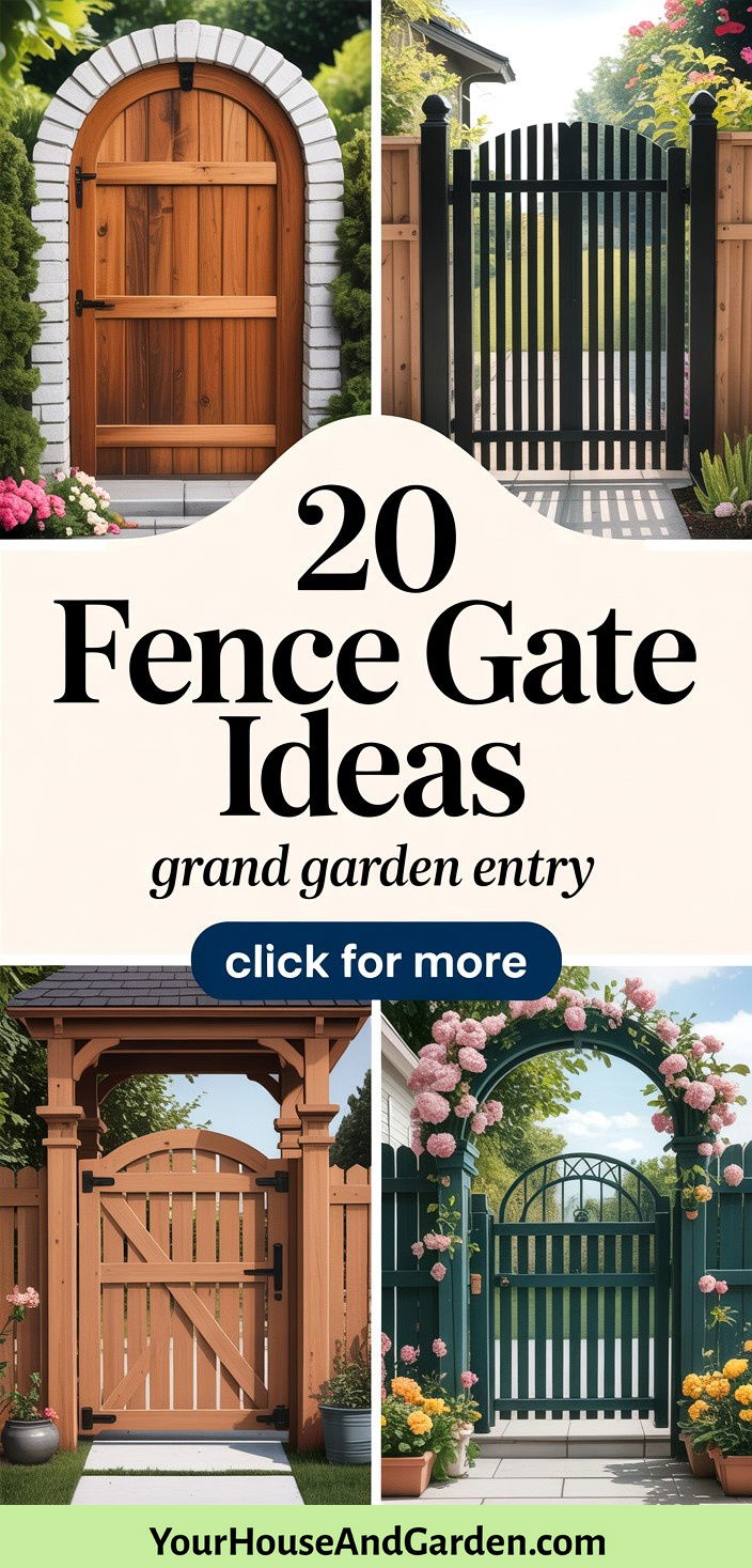 20 Fence Gate Ideas Stylish Designs for Your Backyard Space