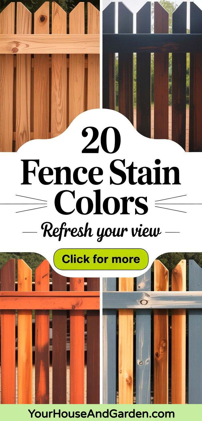20 Fence Stain Colors to Refresh Your Outdoor Landscape - 20 Fence Stain Colors to Refresh Your Outdoor Landscape