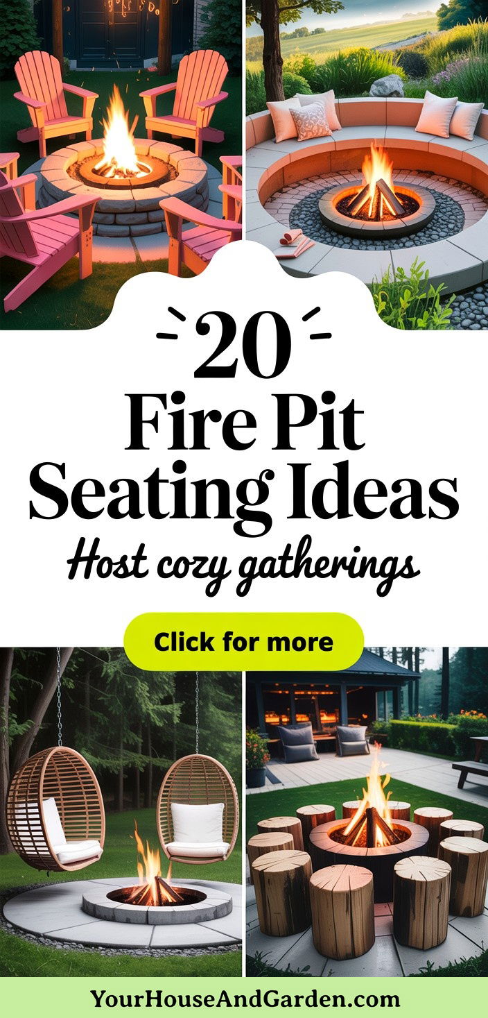 20 Fire Pit Seating Ideas for Cozy Outdoor Gatherings - 20 Fire Pit Seating Ideas for Cozy Outdoor Gatherings