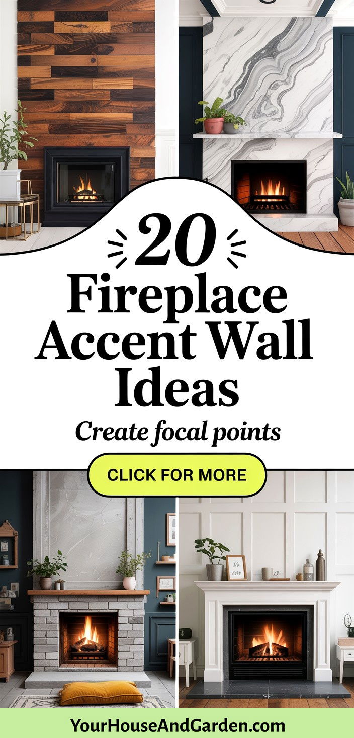 20 Fireplace Accent Wall Ideas for Living Room Focal Points - 20 Fireplace Accent Wall Ideas for Living Room Focal Points