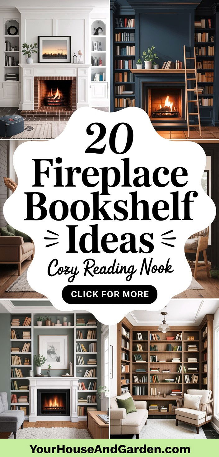 20 Fireplace Bookshelf Ideas for Cozy Living Rooms - 20 Fireplace Bookshelf Ideas for Cozy Living Rooms