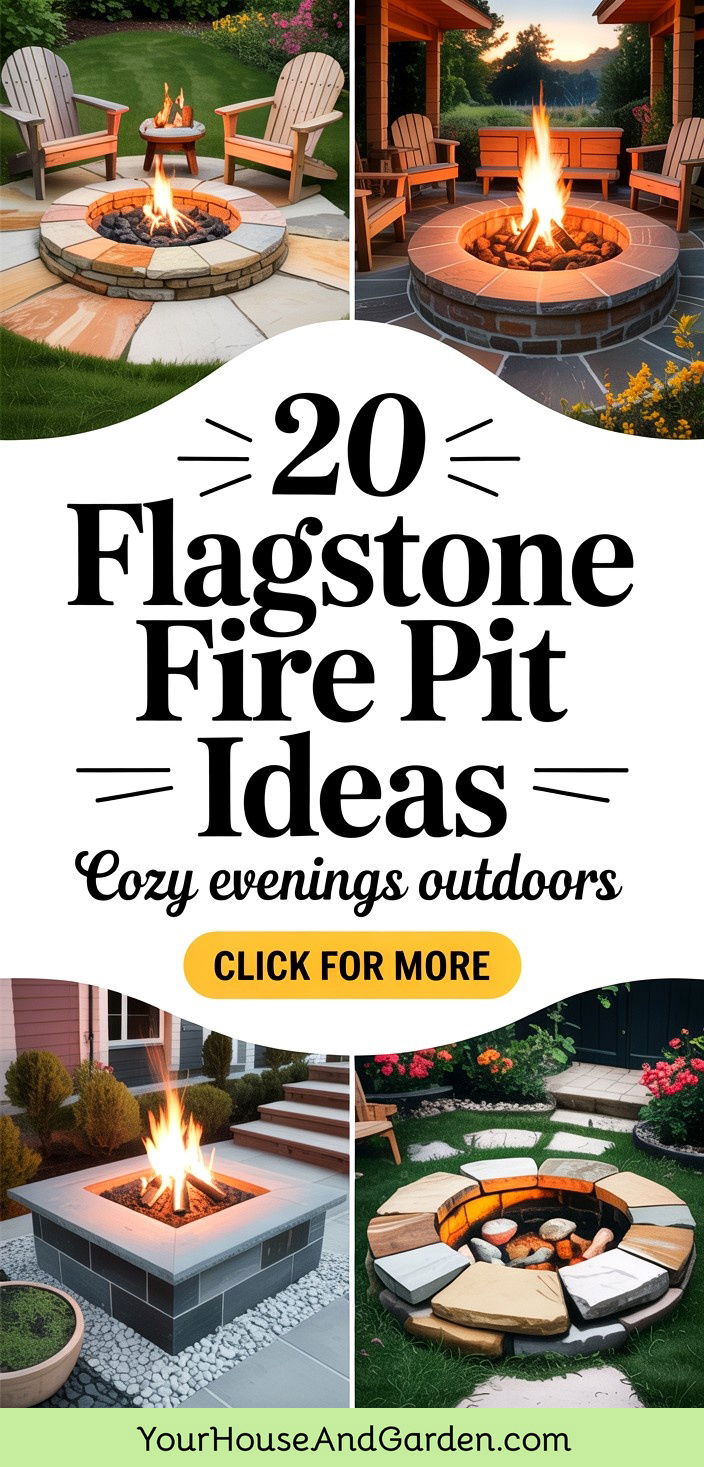 20 Flagstone Fire Pit Ideas for Cozy Evenings Outdoors - 20 Flagstone Fire Pit Ideas for Cozy Evenings Outdoors