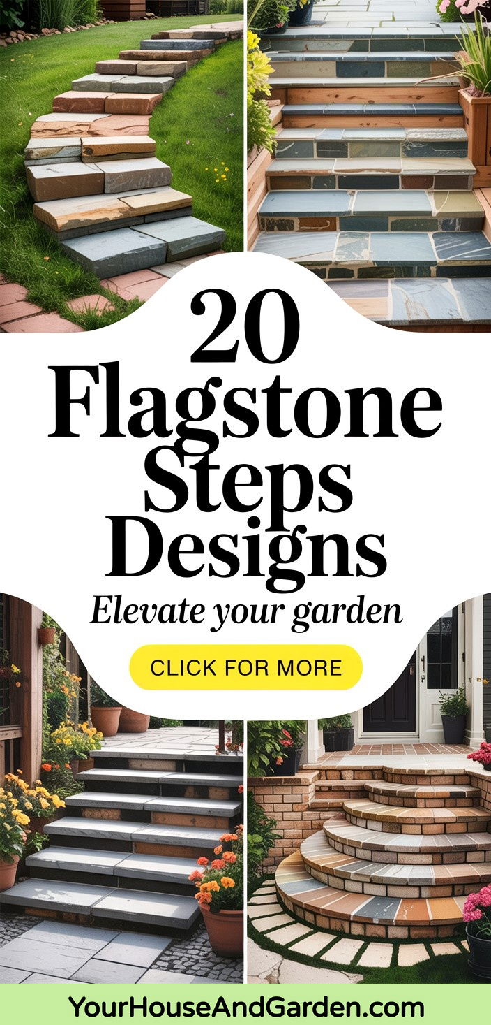 20 Flagstone Steps Designs for Your Garden Pathway - 20 Flagstone Steps Designs for Your Garden Pathway