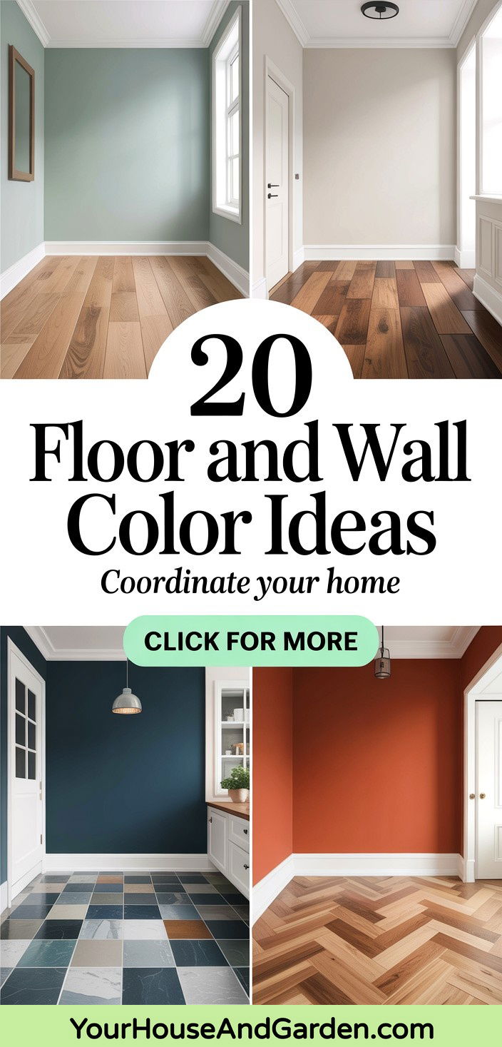 20 Floor and Wall Color Ideas for a Coordinated Home - 20 Floor and Wall Color Ideas for a Coordinated Home