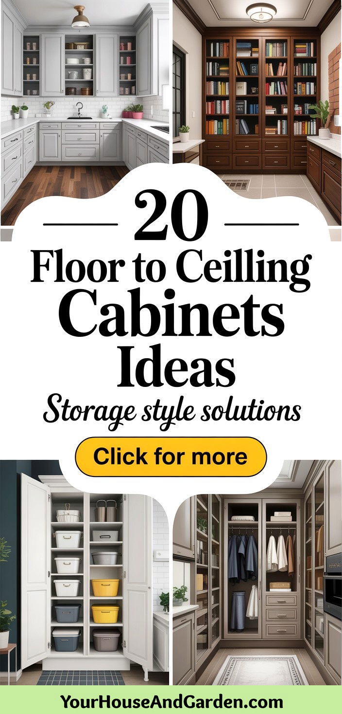 20 Floor to Ceiling Cabinets Storage and Style Solutions