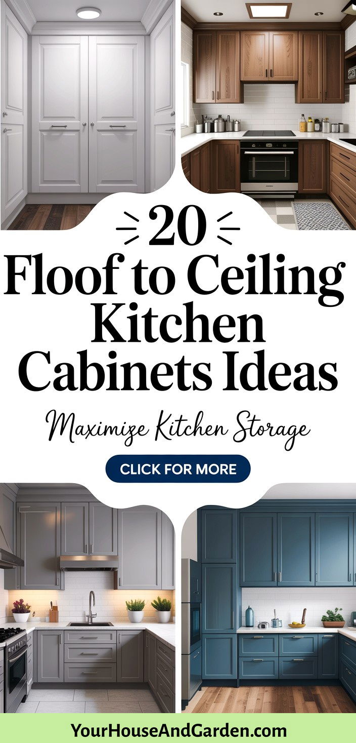 20 Floor to Ceiling Kitchen Cabinets Design Inspiration