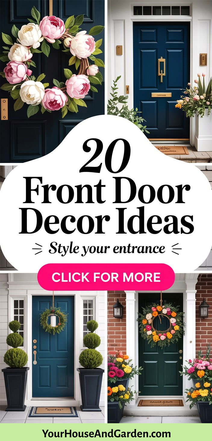 20 Front Door Decor Ideas Everyone Will Love - 20 Front Door Decor Ideas Everyone Will Love
