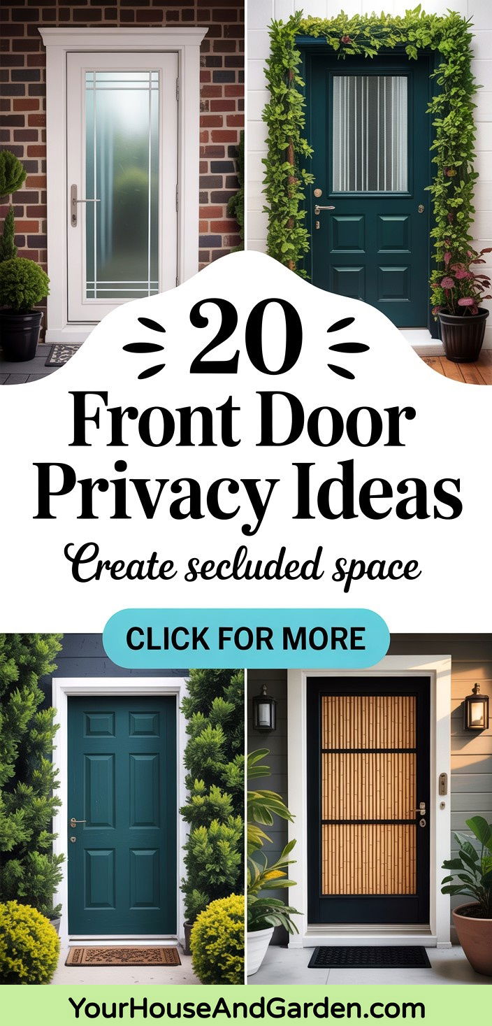 20 Front Door Privacy Ideas for a Secluded Peaceful Entry - 20 Front Door Privacy Ideas for a Secluded, Peaceful Entry