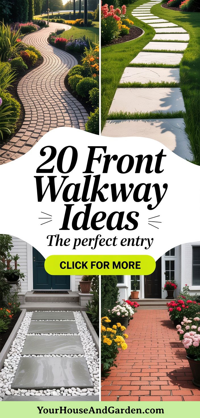 20 Front Walkway Ideas Enhance Your Homes Entry
