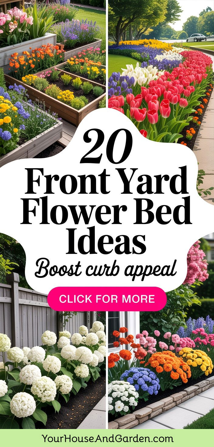 20 Front Yard Flower Bed Ideas to Boost Curb Appeal - 20 Front Yard Flower Bed Ideas to Boost Curb Appeal
