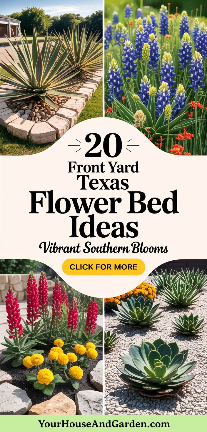 20 Front Yard Texas Flower Bed Ideas Colorful Gardens