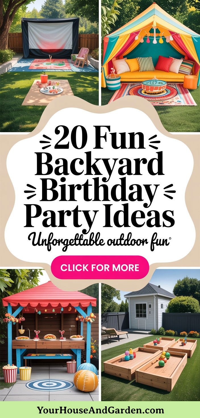 20 Fun Backyard Birthday Party Ideas for Unforgettable Fun - 20 Fun Backyard Birthday Party Ideas for Unforgettable Fun