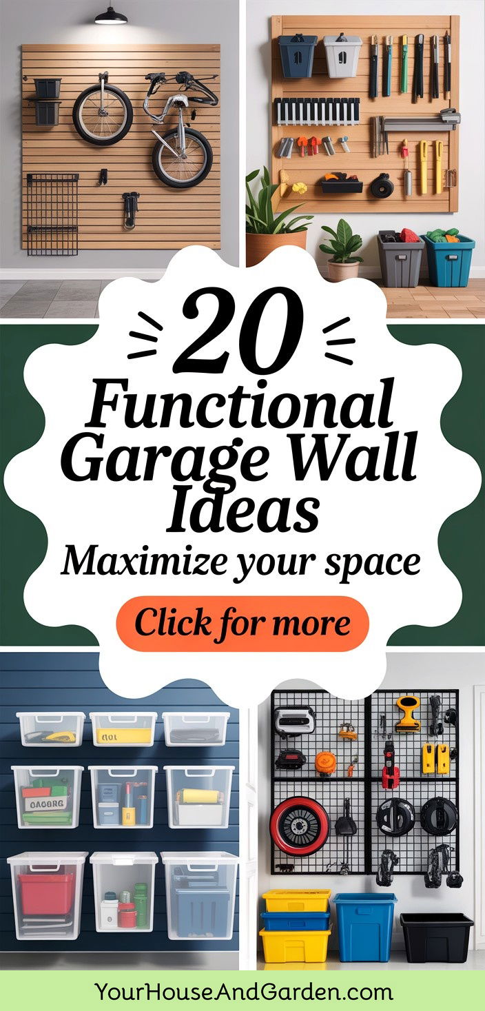 20 Functional Garage Wall Ideas for Better Organization - 20 Functional Garage Wall Ideas for Better Organization