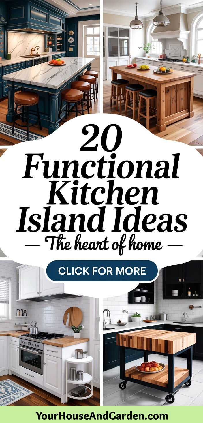 20 Functional Kitchen Island Ideas With Seating for Entertaining - 20 Functional Kitchen Island Ideas With Seating for Entertaining