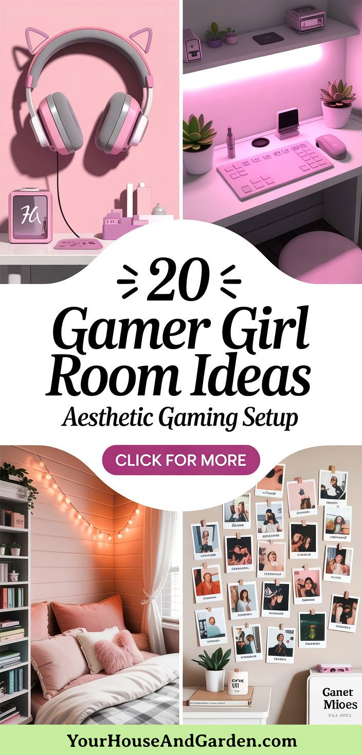20 Gamer Girl Room Ideas for the Ultimate Gaming Setup - 20 Gamer Girl Room Ideas for the Ultimate Gaming Setup