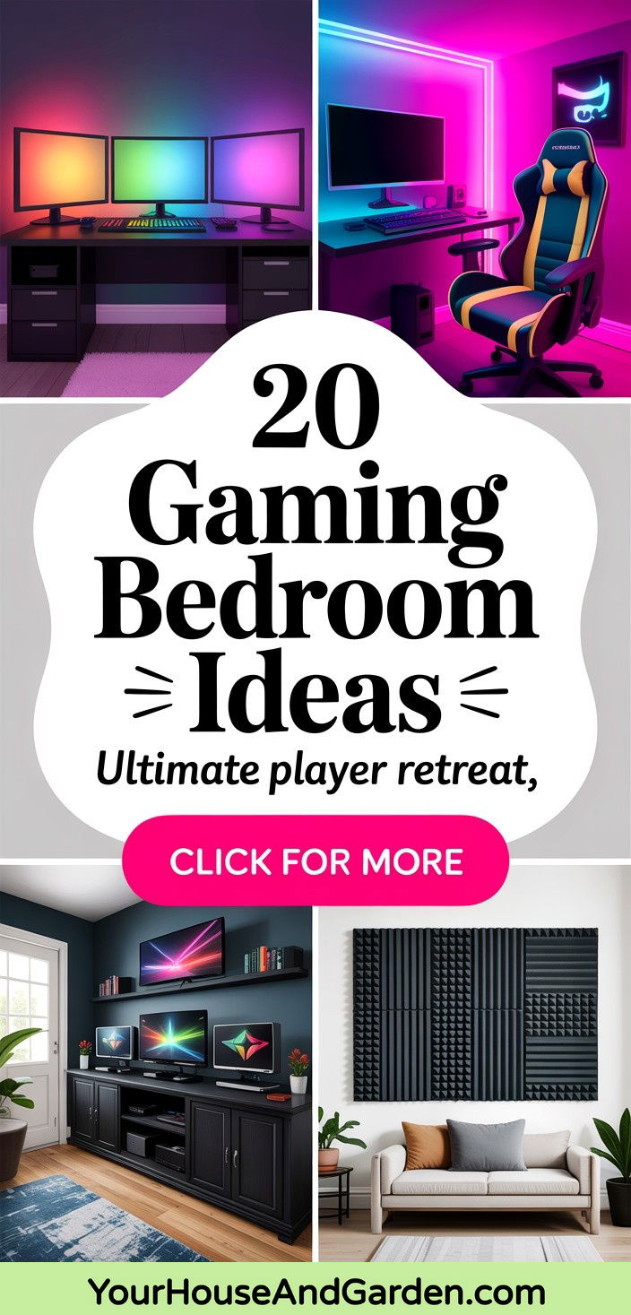 20 Gaming Bedroom Ideas for the Ultimate Players Retreat - 20 Gaming Bedroom Ideas for the Ultimate Player's Retreat