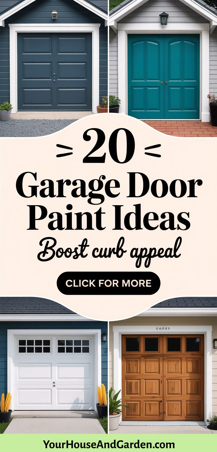 20 Garage Door Paint Ideas to Boost Your Homes Curb Appeal - 20 Garage Door Paint Ideas to Boost Your Home's Curb Appeal