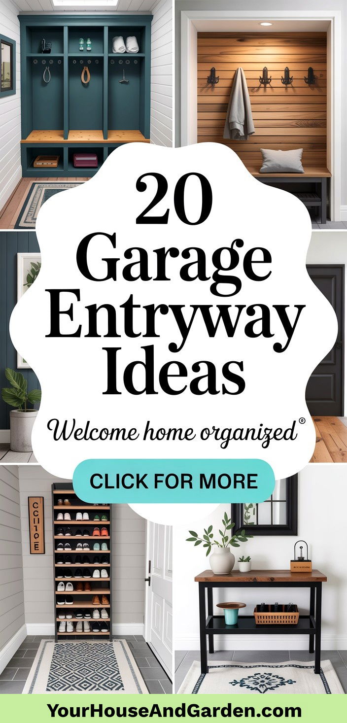 20 Garage Entryway Ideas to Organize Your Homes Entrance - 20 Garage Entryway Ideas to Organize Your Home's Entrance