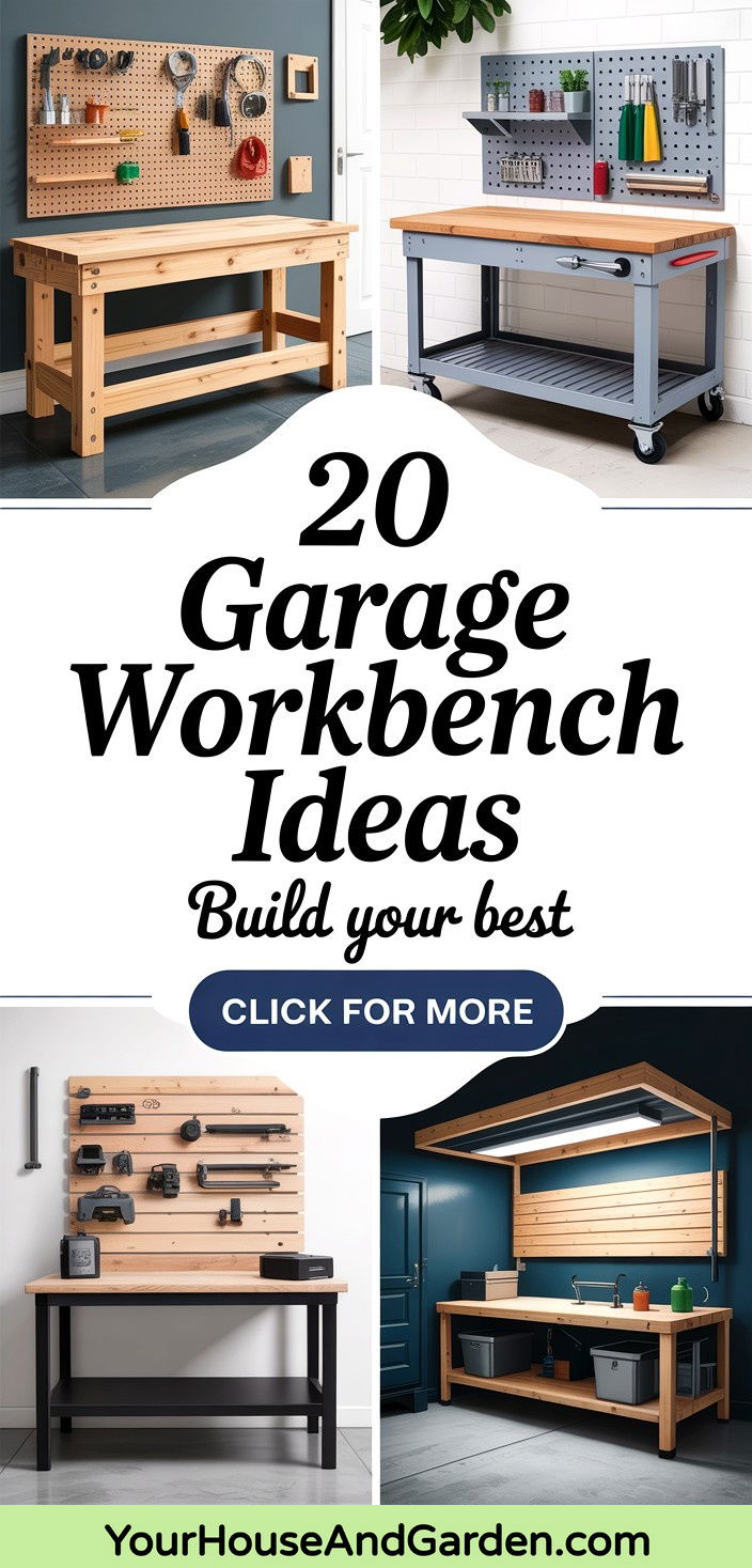 20 Garage Workbench Ideas to Organize Your DIY Projects - 20 Garage Workbench Ideas to Organize Your DIY Projects