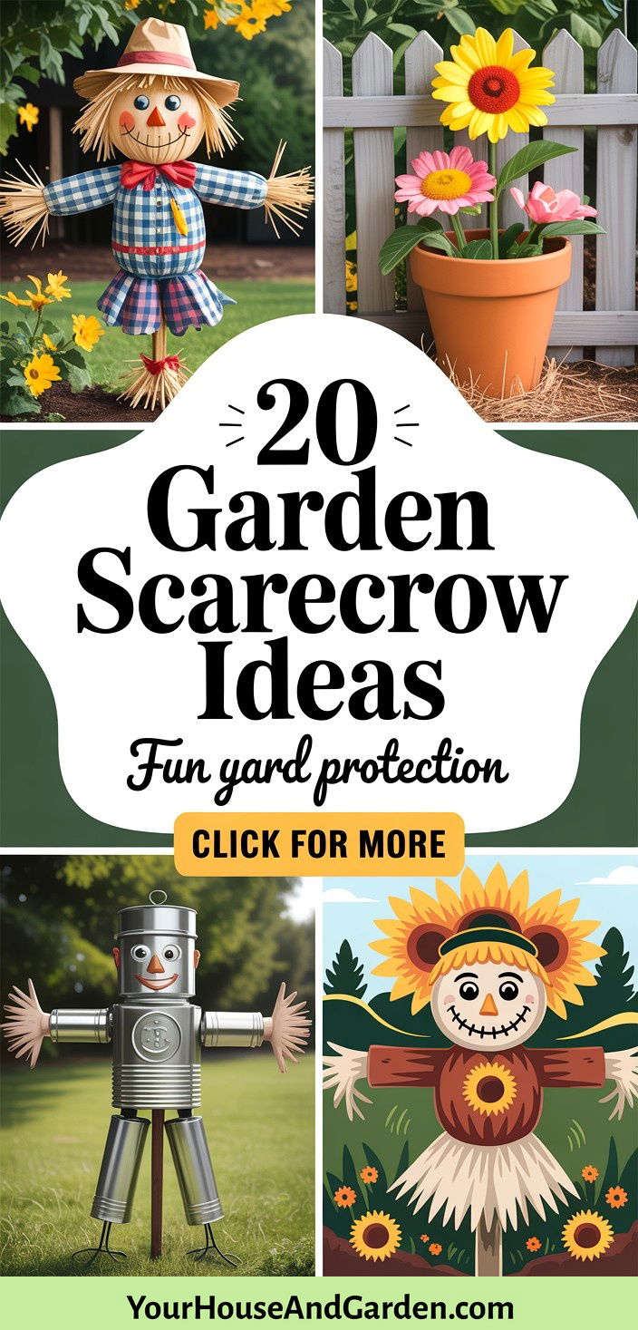 20 Garden Scarecrow Ideas for a Fun and Functional Yard - 20 Garden Scarecrow Ideas for a Fun and Functional Yard