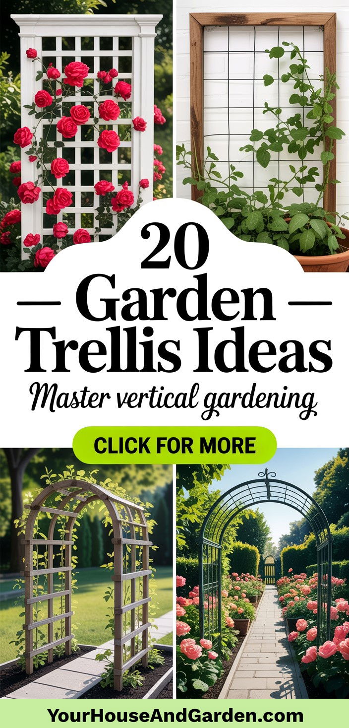20 Garden Trellis Ideas for Vertical Gardening and Structure - 20 Garden Trellis Ideas for Vertical Gardening and Structure