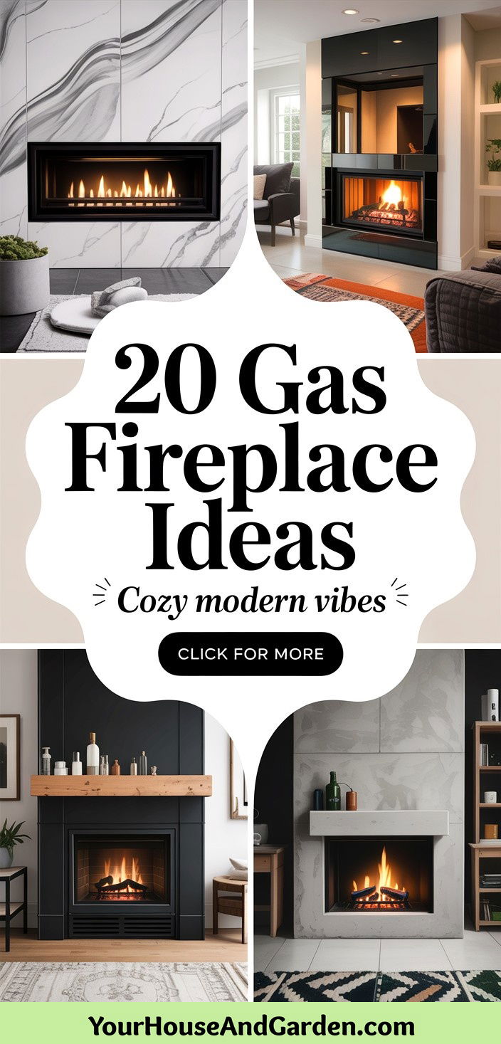 20 Gas Fireplace Ideas for a Cozy and Modern Living Room - 20 Gas Fireplace Ideas for a Cozy and Modern Living Room