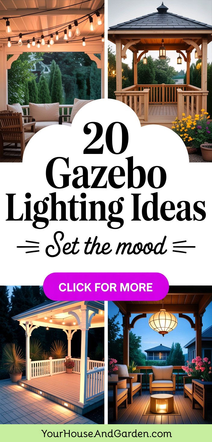 20 Gazebo Lighting Ideas to Set the Mood and Keep Safe - 20 Gazebo Lighting Ideas to Set the Mood and Keep Safe