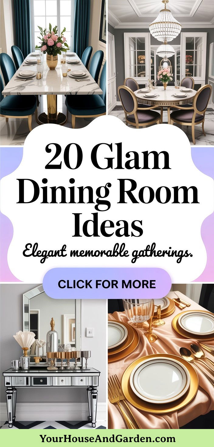 20 Glam Dining Room Ideas for Elegant and Memorable Gatherings - 20 Glam Dining Room Ideas for Elegant and Memorable Gatherings