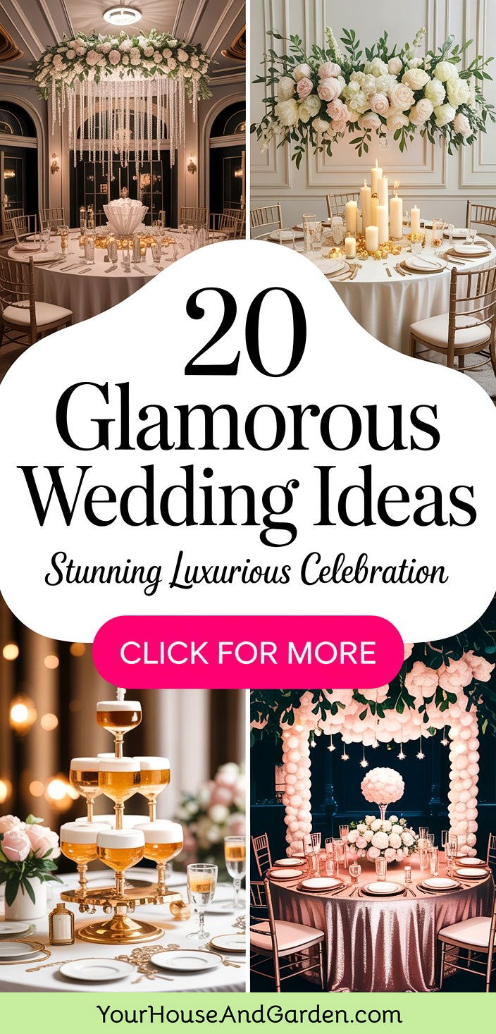 20 Glamorous Wedding Ideas for a Stunning Luxurious Celebration - 20 Glamorous Wedding Ideas for a Stunning Luxurious Celebration