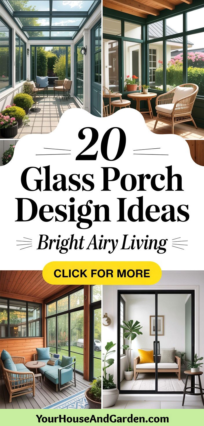 20 Glass Porch Design Ideas for Bright and Airy Outdoor Living - 20 Glass Porch Design Ideas for Bright and Airy Outdoor Living