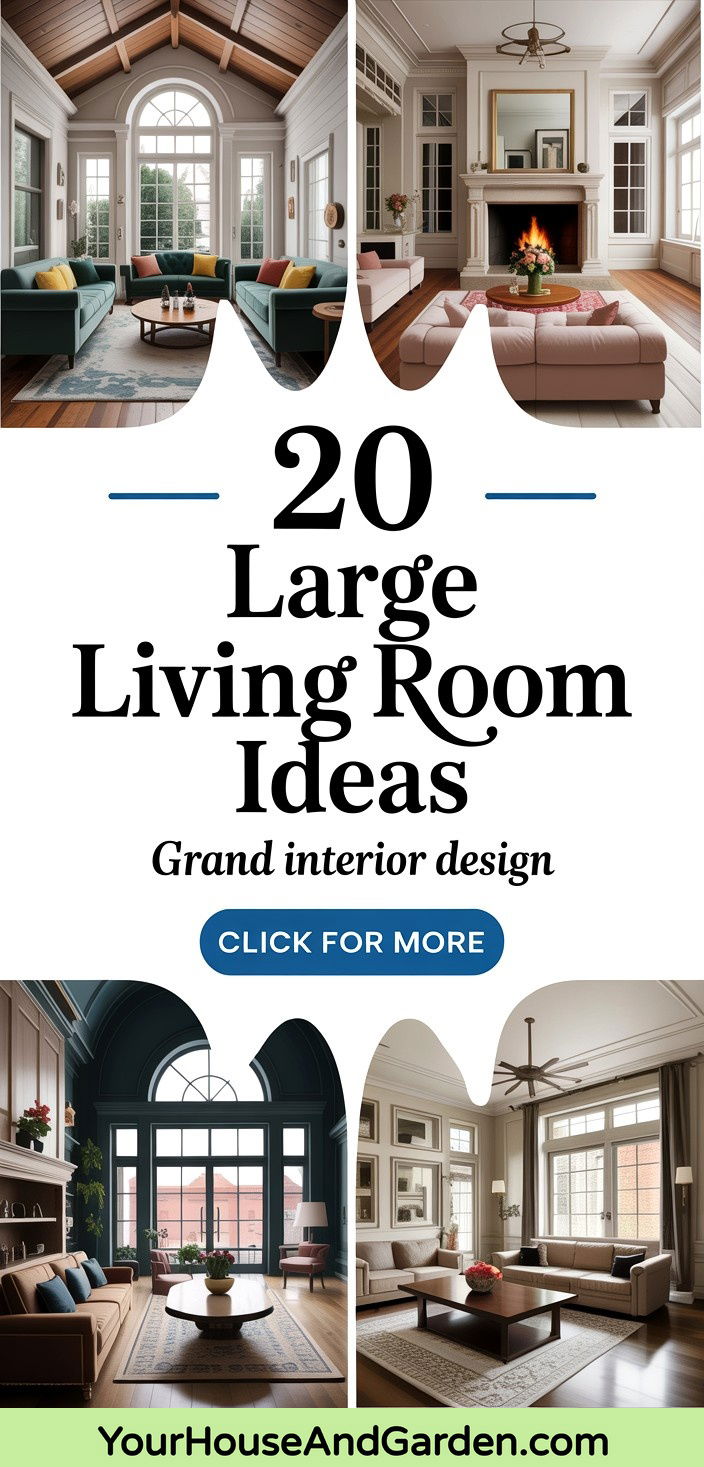 20 Gorgeous Large Living Room Ideas for Spacious Homes - 20 Gorgeous Large Living Room Ideas for Spacious Homes