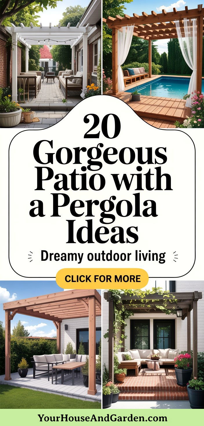 20 Gorgeous Patio With a Pergola Ideas for Your Yard - 20 Gorgeous Patio With a Pergola Ideas for Your Yard