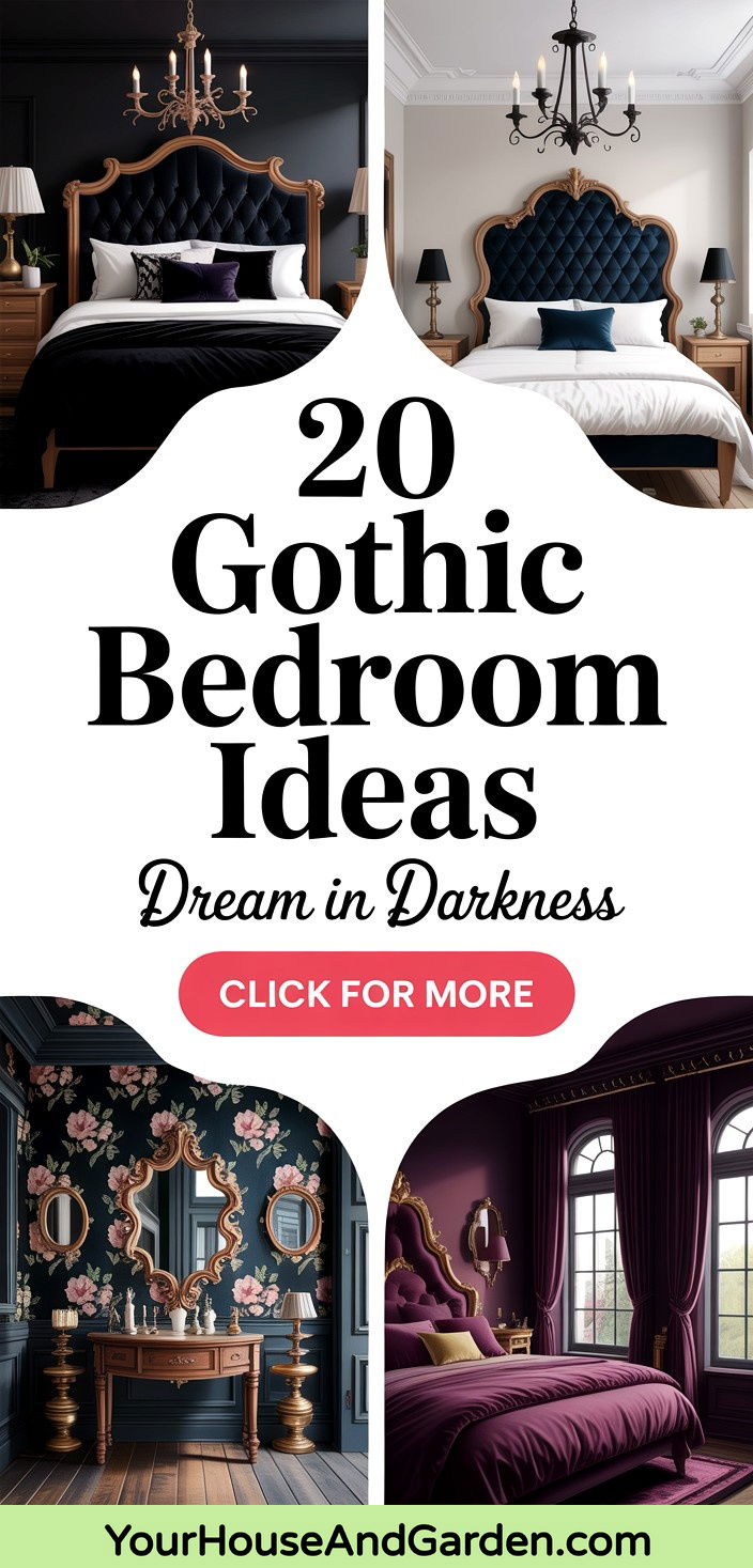 20 Gothic Bedroom Ideas Dark Dreamy Retreat Inspiration