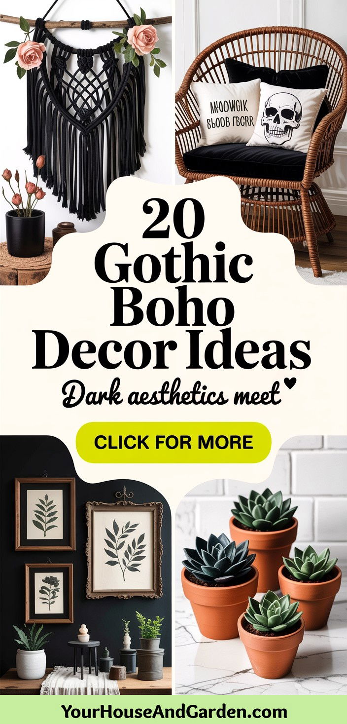 20 Gothic Boho Decor Ideas Dark Aesthetics Meets Eclectic Charm
