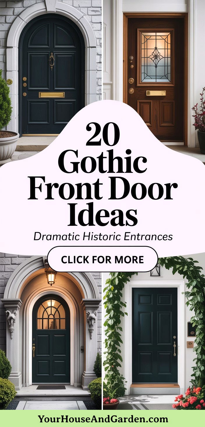 20 Gothic Front Door Ideas Dramatic and Historic Entrance Designs
