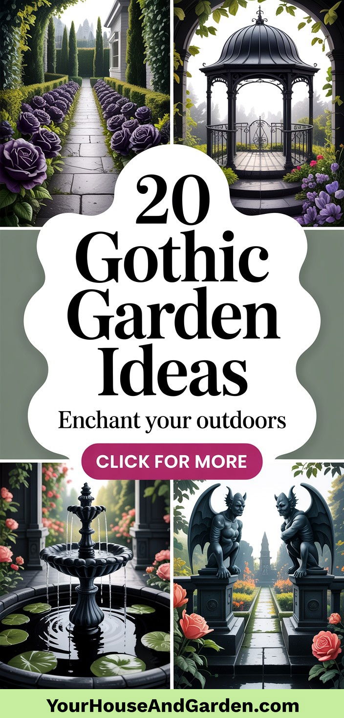 20 Gothic Garden Ideas Mysterious and Enchanting Outdoor Themes