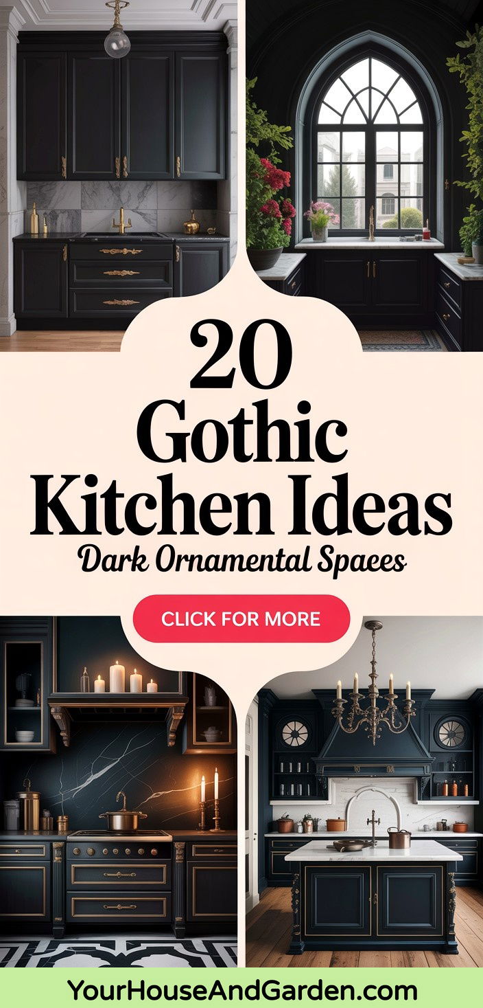 20 Gothic Kitchen Ideas Dark and Ornamental Culinary Spaces