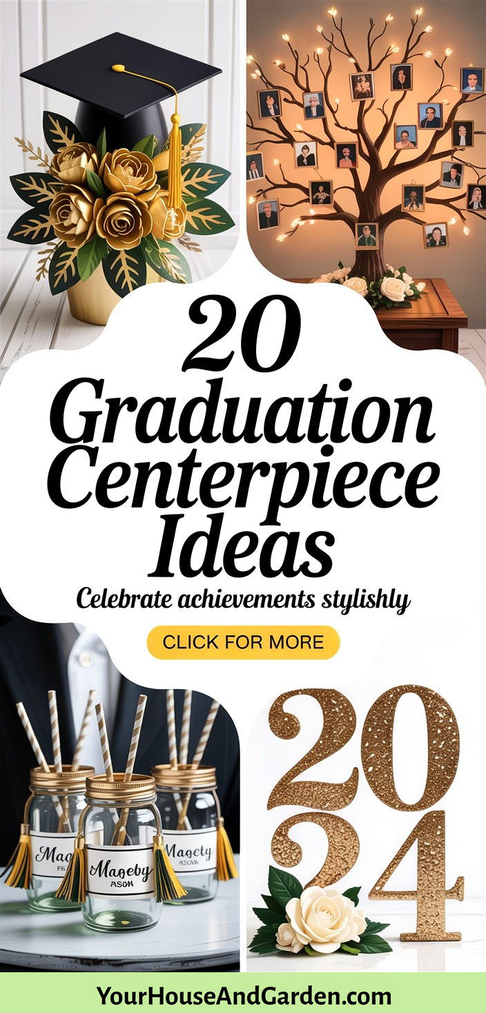 20 Graduation Centerpiece Ideas Celebrate Achievements Stylishly